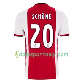 Koszulka Ajax Amsterdam Lasse Schöne 20 Domowe Koszulki Piłkarskie 2019-2020 Krótki Rękaw